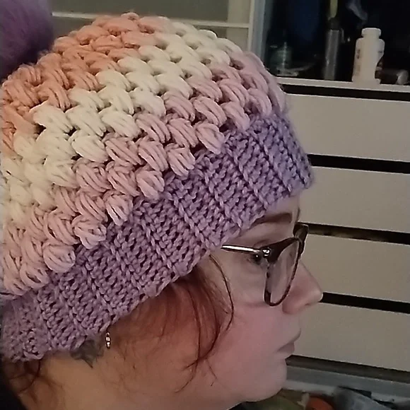 Homemade crochet Slouchy Beanie - Picture 3 of 3